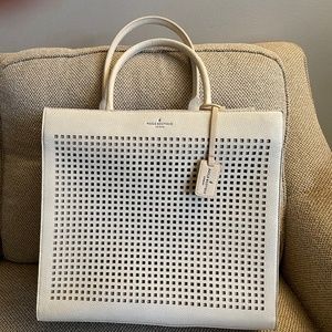 Pauls Boutique London, large ivory faux tote